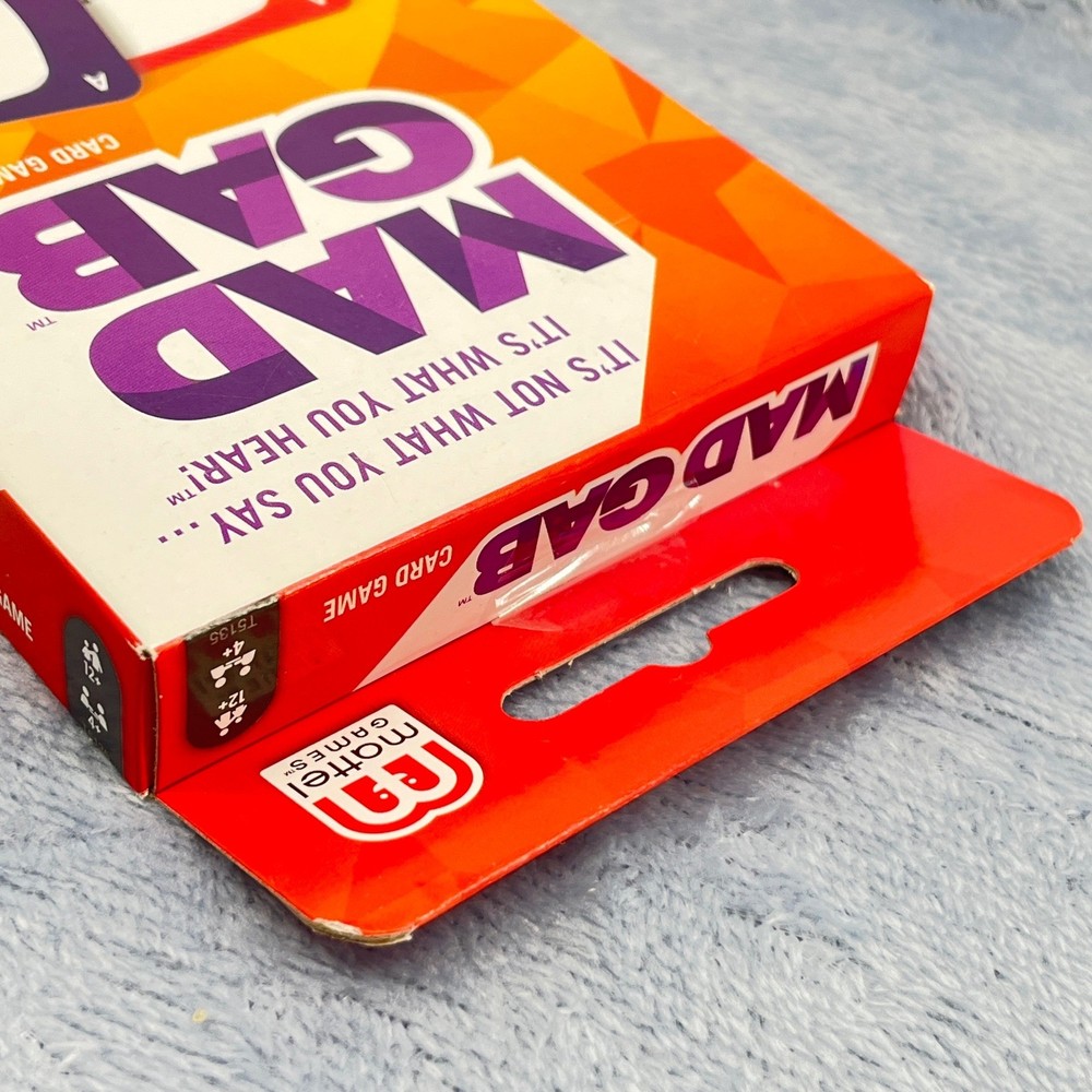 Mad Gab Game Card Game Mattel Games