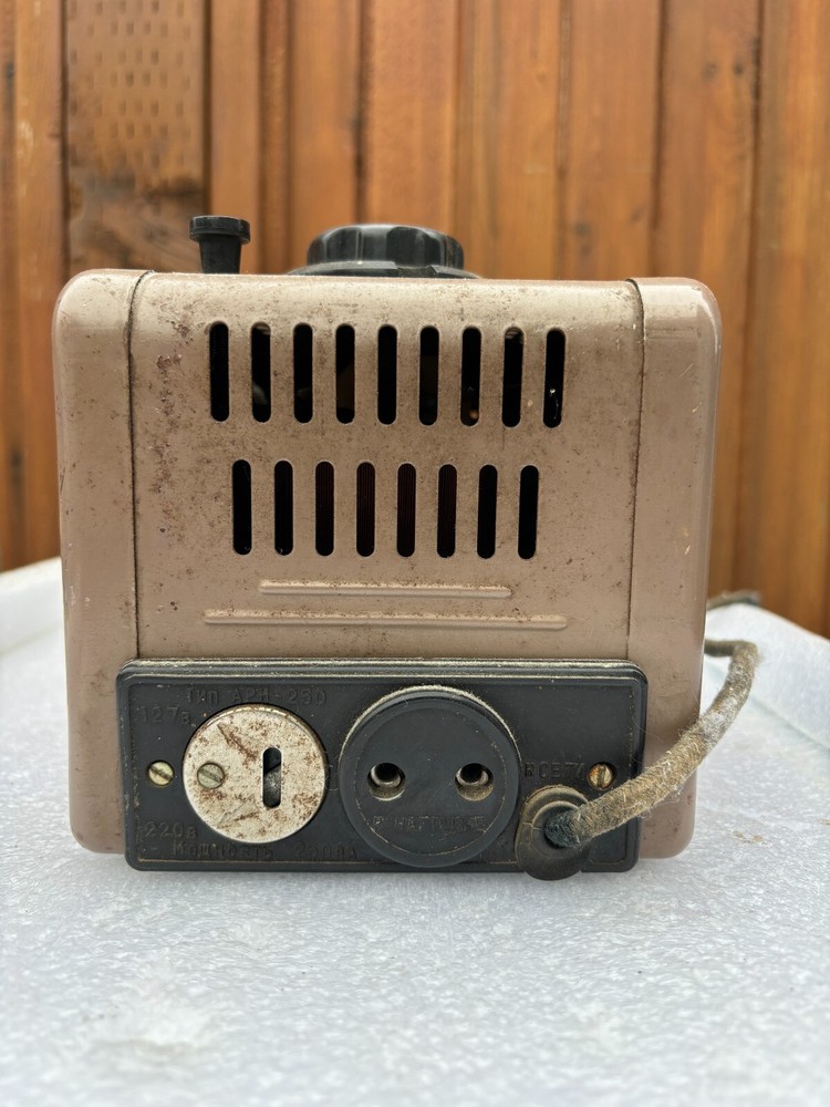 Antique Soviet voltage regulator transformer