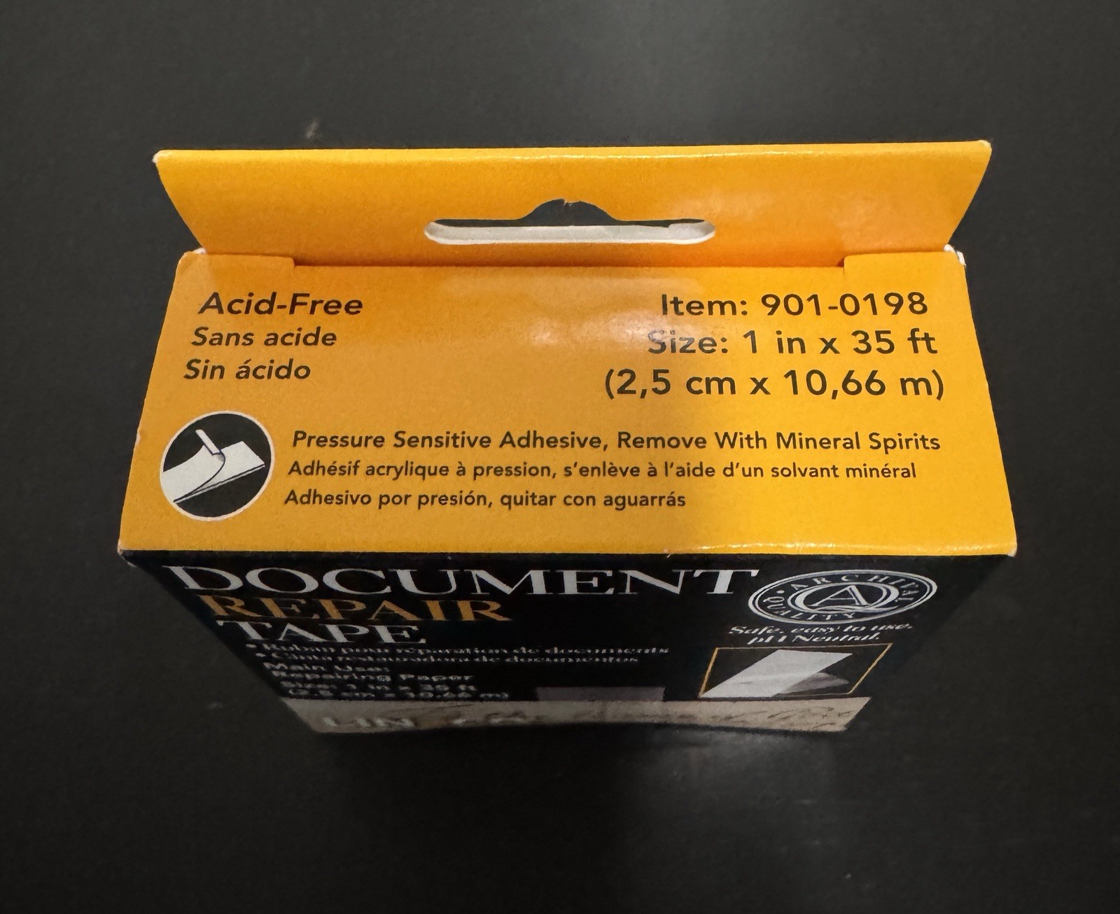 Lineco Archival Document Repair Tape Repairing Paper 1in x 35ft NIB