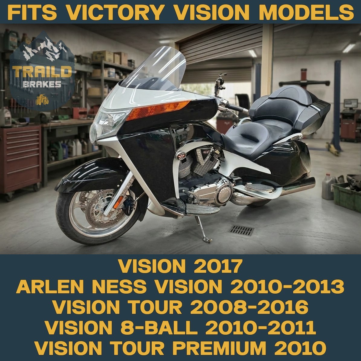 Traild Victory Vision 2008-2017 Ceramic Brake Pad Set Front & Rear