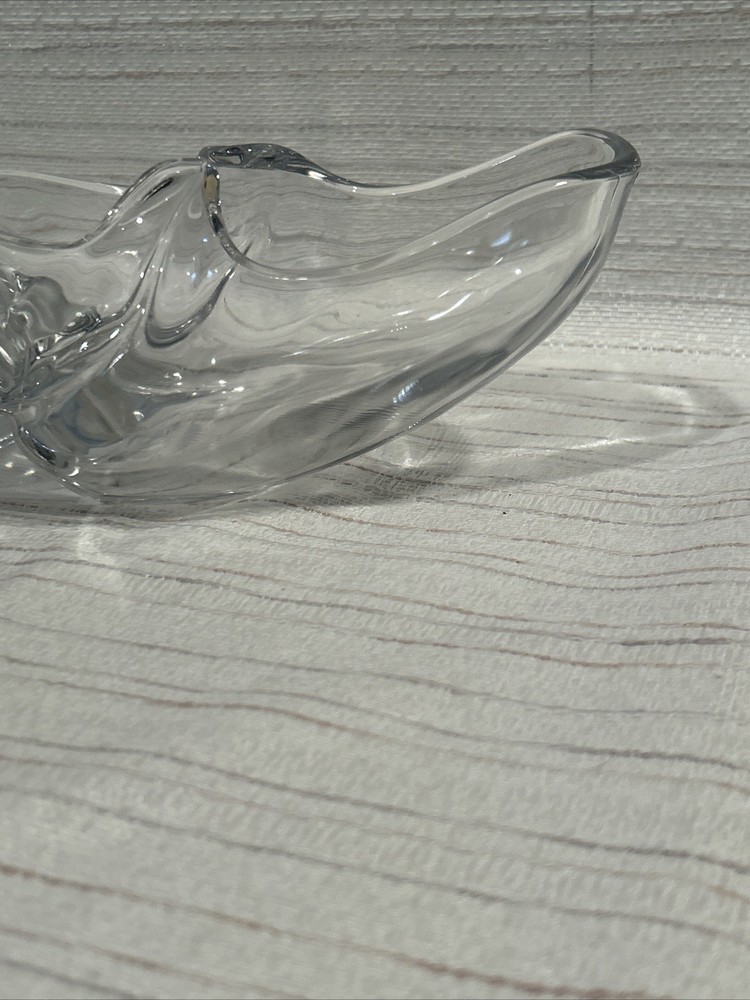 Large Clear Glass Elf Shoe Planter