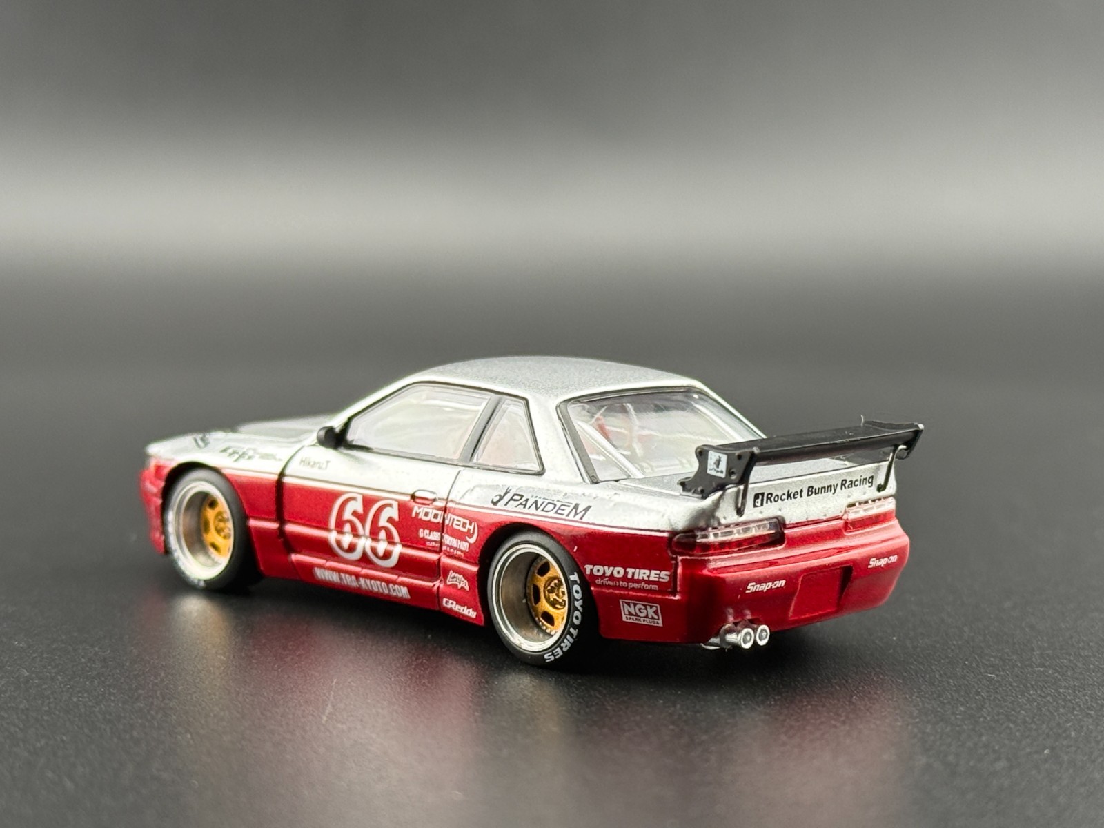 Pop Race Pandem Silvia S13 Moontech Red 640258 1/64