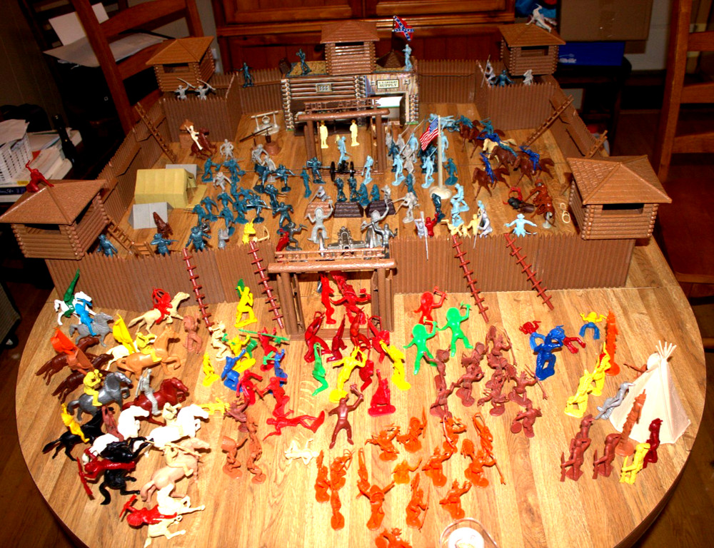 Huge Vintage Fort Apache Play Set with many extras