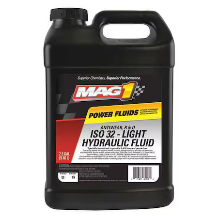 Mag 1 Mag00322 2.5 Gal Jug, Hydraulic Oil, 32 Iso Viscosity, 10W Sae