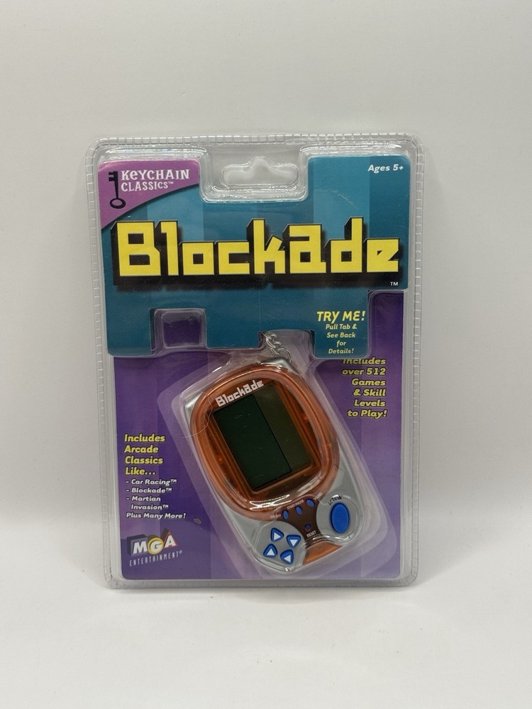 Blockade Keychain Classics Travel Game MGA Entertainment  2001 SEALED
