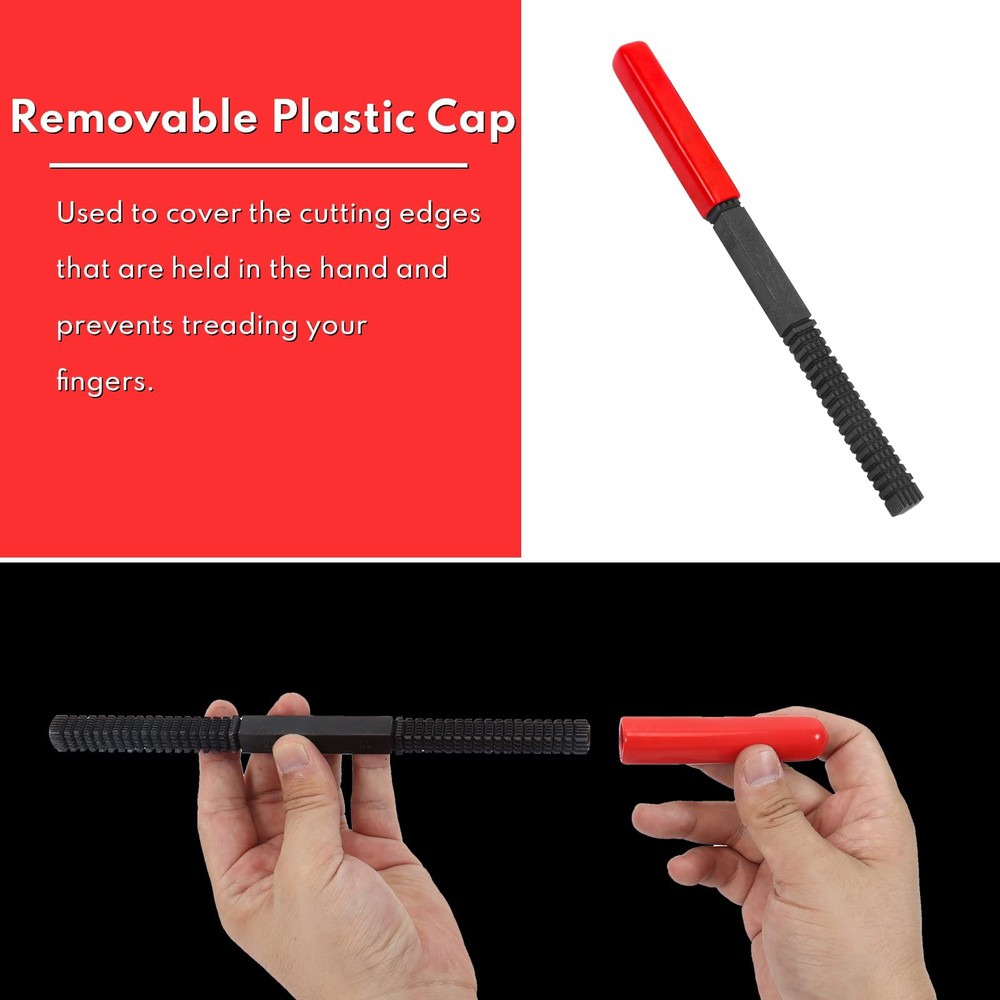 3Pc Thread File Set for SAE & Metric Restoration, External Thread Repair Tool