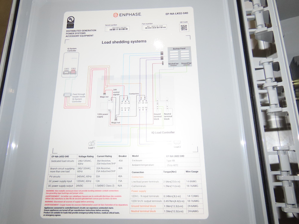 Enphase IQ Load Controller EP-NA-LK02-040