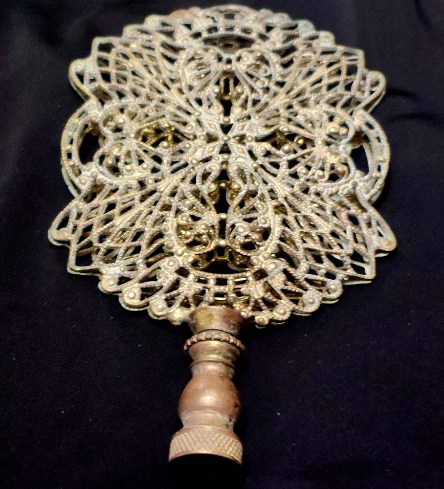 Vintage Decorative Arts Finial Beautiful Web Scrollwork Design