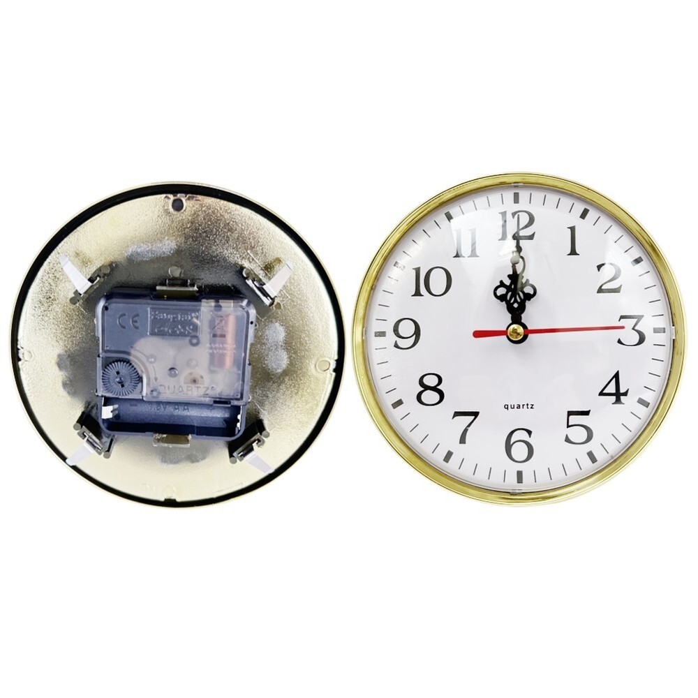 Easy to Read Arabic Numeral Quartz Clock Insert for DIY and Replacement