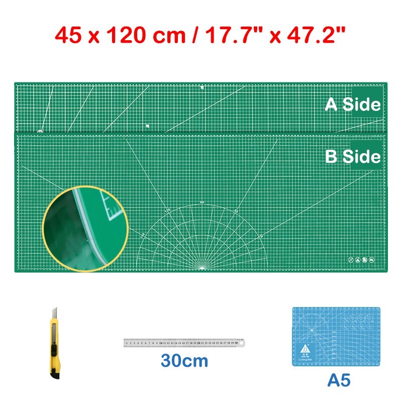 17.7"x47.2" Cutting Mat Board Self Healing Reversible Multi Purpose Craft Supply