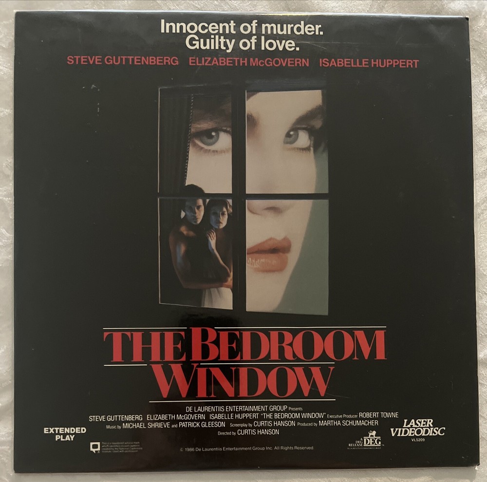 The Bedroom Window Laser Videodisc   Sealed