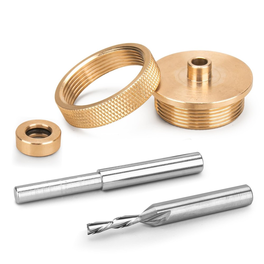 Router Inlay Bushing Kit for Router Template Guide Set Solid Brass Router Inl...