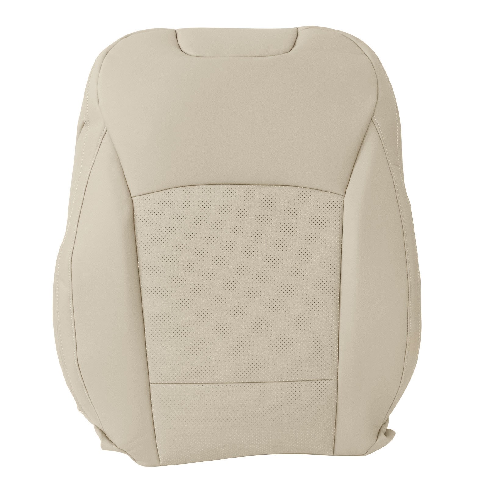 Front Bottom/Top Seat Cover Leather Tan For 2015-2019 Subaru Legacy Outback Tan