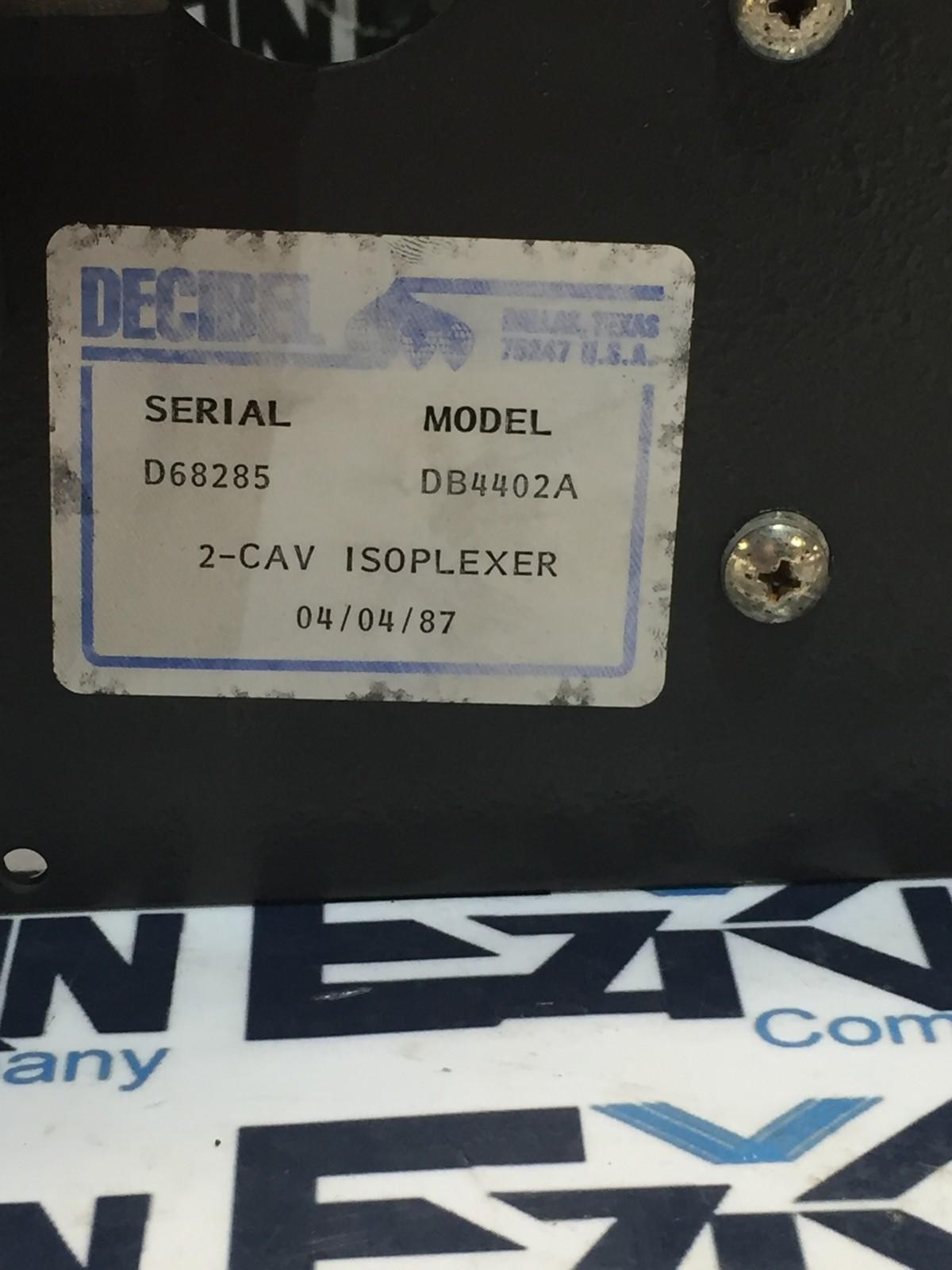 Decibel Products DB4402A UHF Filter DB4303 100W Dry Dummy Load