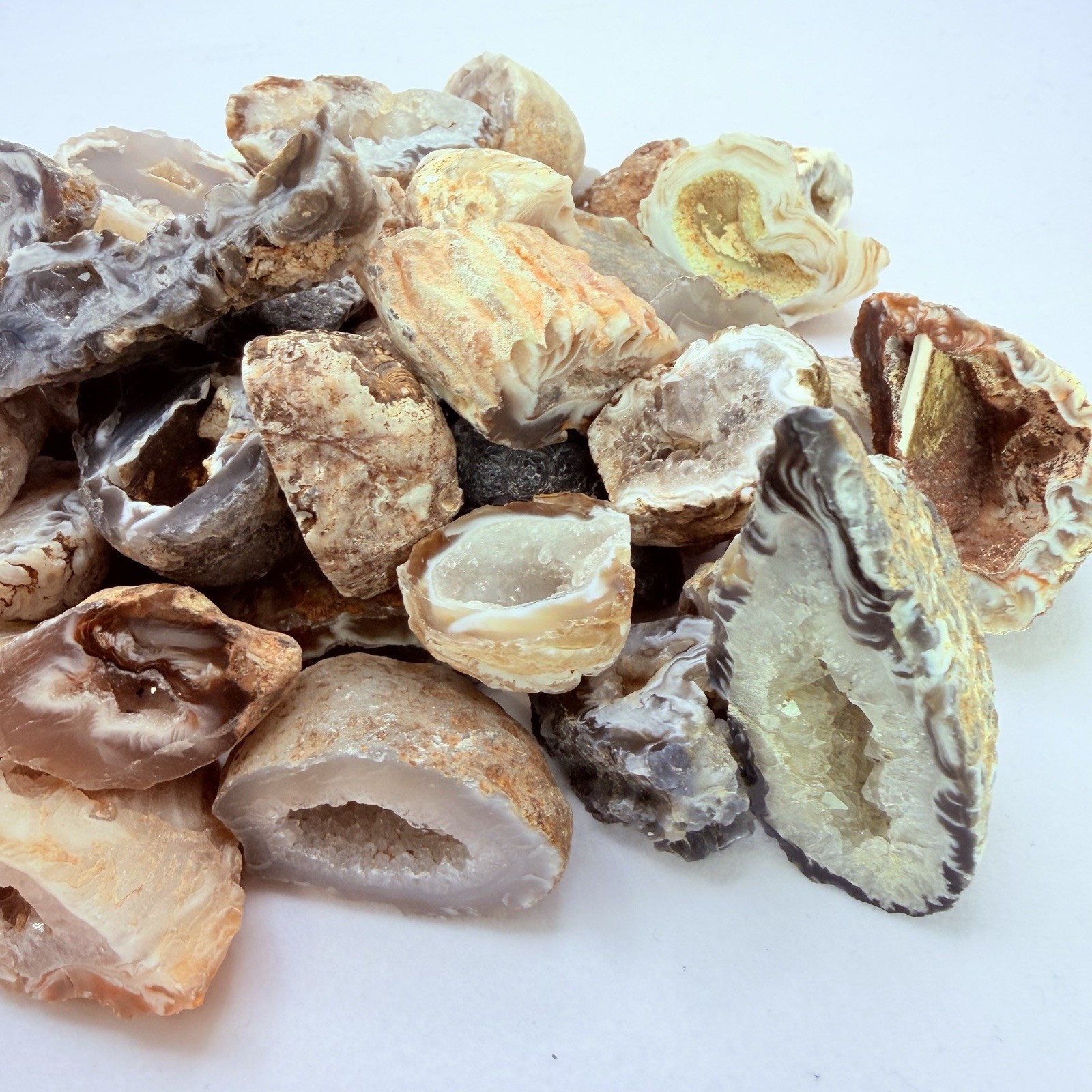 Rare Mini Occo Geodes from Brazil – Half lb Bulk Lot (9-12 Pieces)