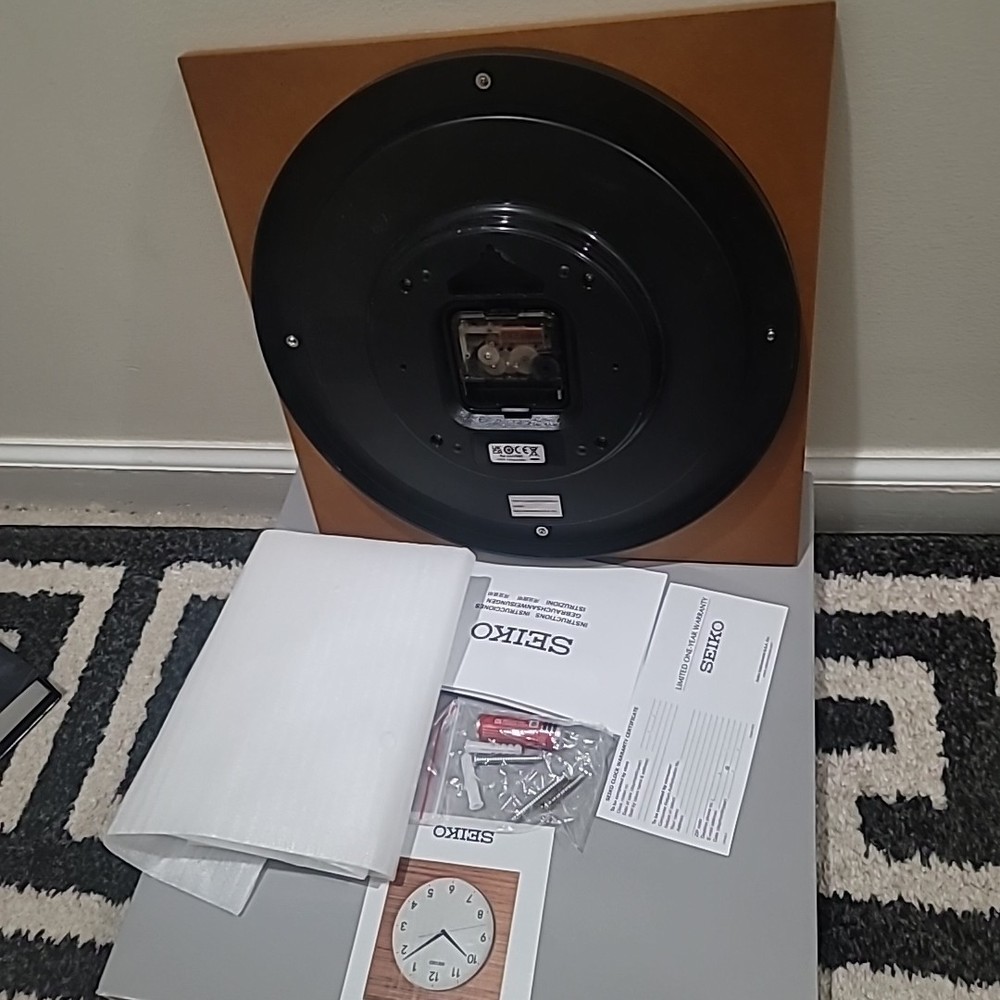 Seiko Wall Clock Showa Square Design