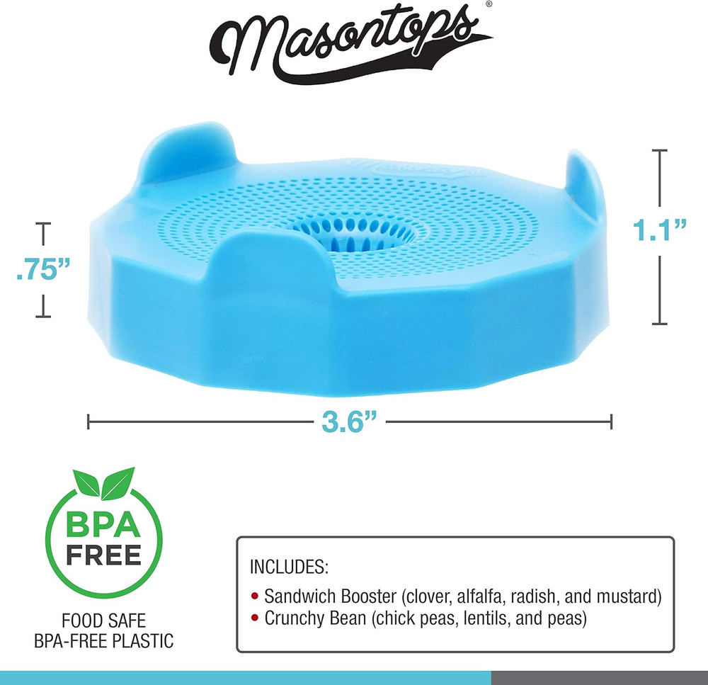 Bean Screen Sprouts Growing Kit - Sprouting Lids & Sprout Mixes Microgreens Grow