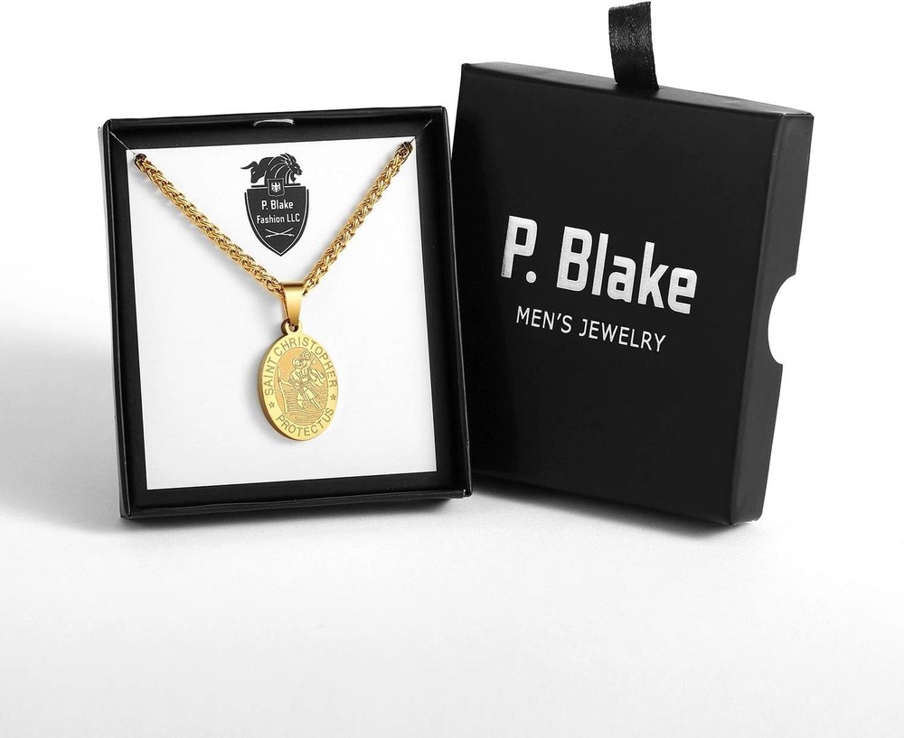 Oval Saint Christopher/Michael/Joseph/Jude/Virgin Mary/Joseph/Francis/P