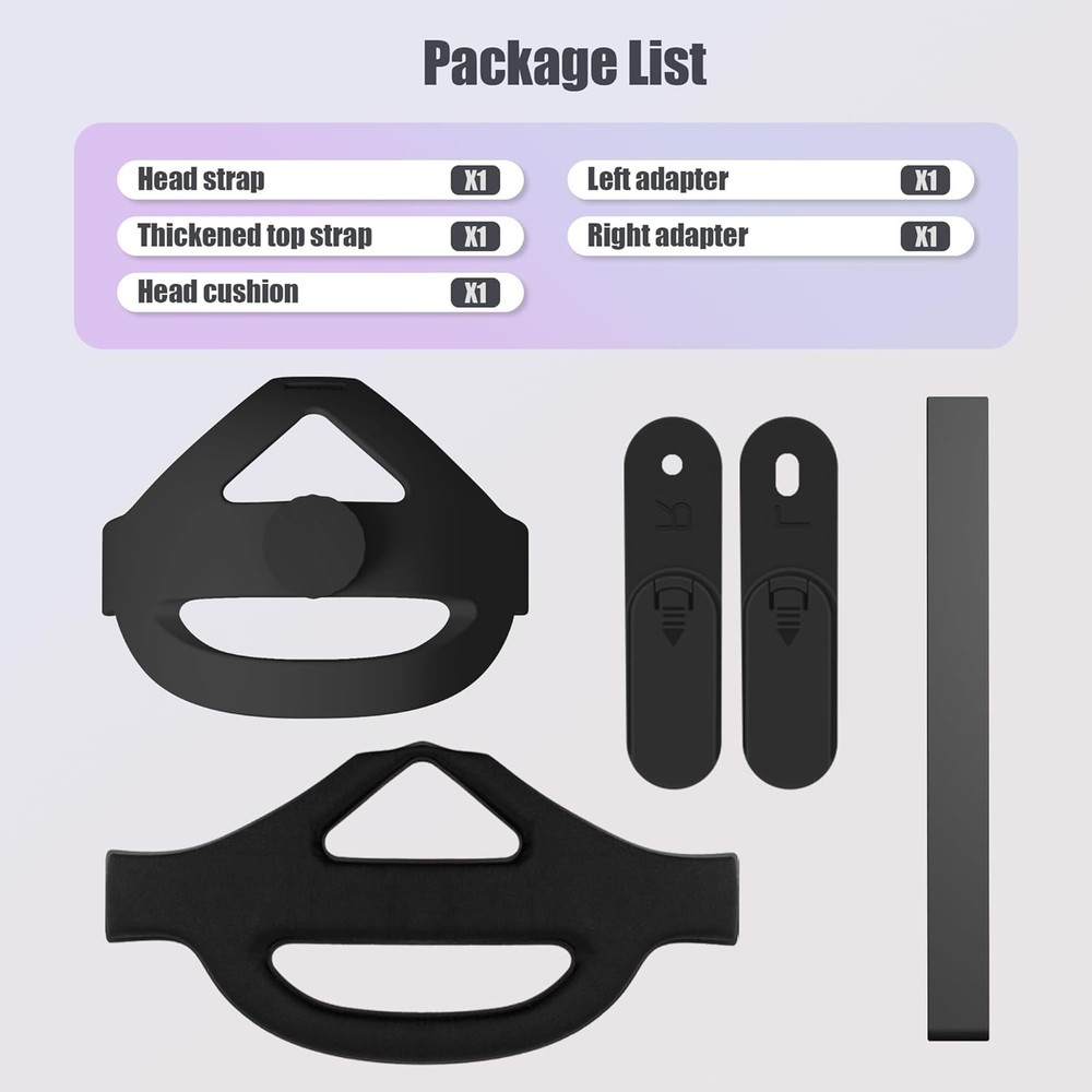 Head Strap Compatible for Quest 3S/Quest 3/Quest 2 Accessories with Head Cush...