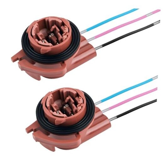 2PCS 3157 Turn Signal Socket,Standard Brake Light Socket with Tail Light