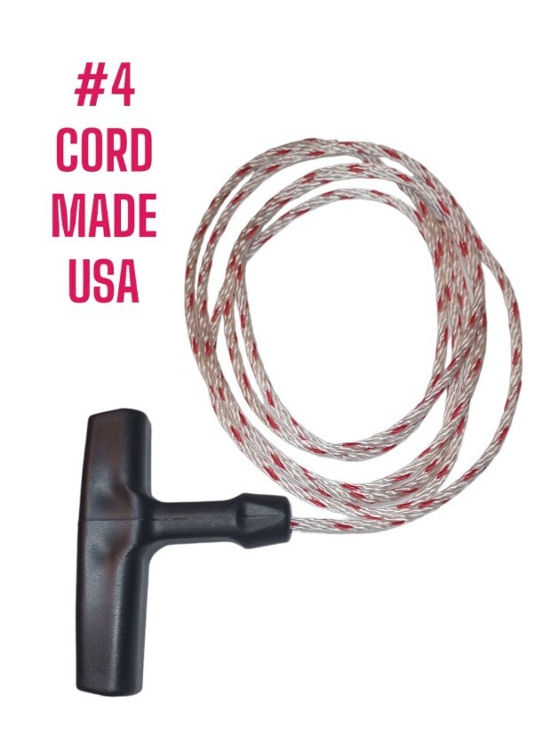 Stihl Echo Husqvarna Chainsaw Pull Start Rope Cord 1/8 #4 w/ Handle 5ft STRONG