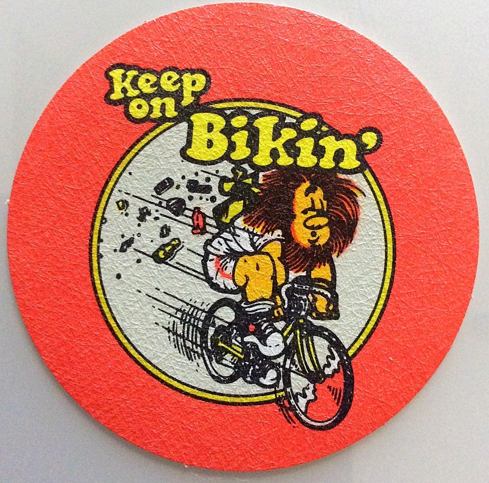 Original Vintage Roach Keep On Bikin’ Iron On Patch