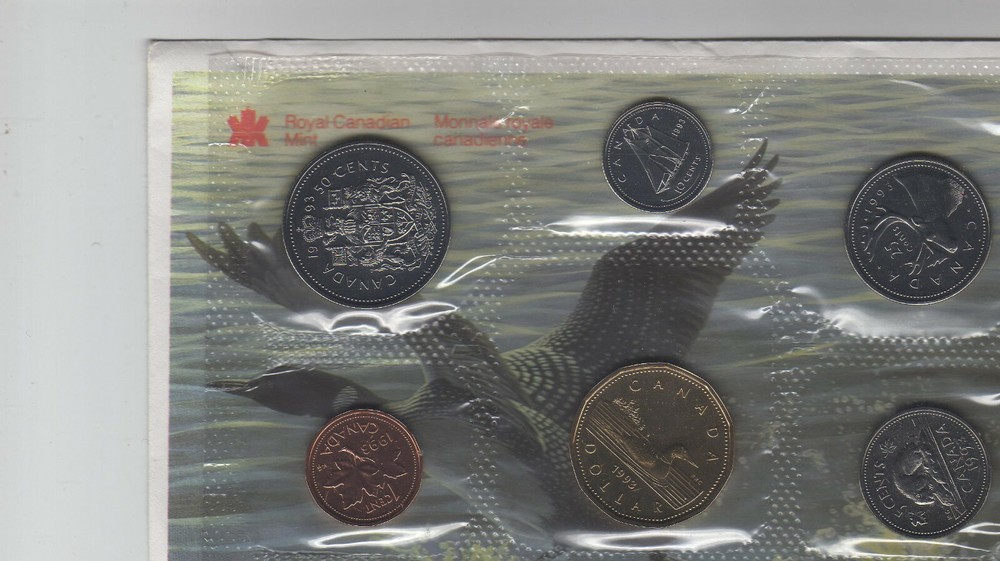 1993 Canada PL RCM Set (6 Coins UNC.)