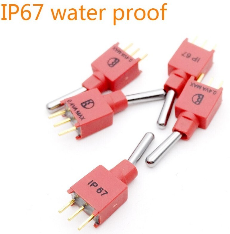 Sub-micro Sealed waterproof SPDT toggle switch 10 Pieces