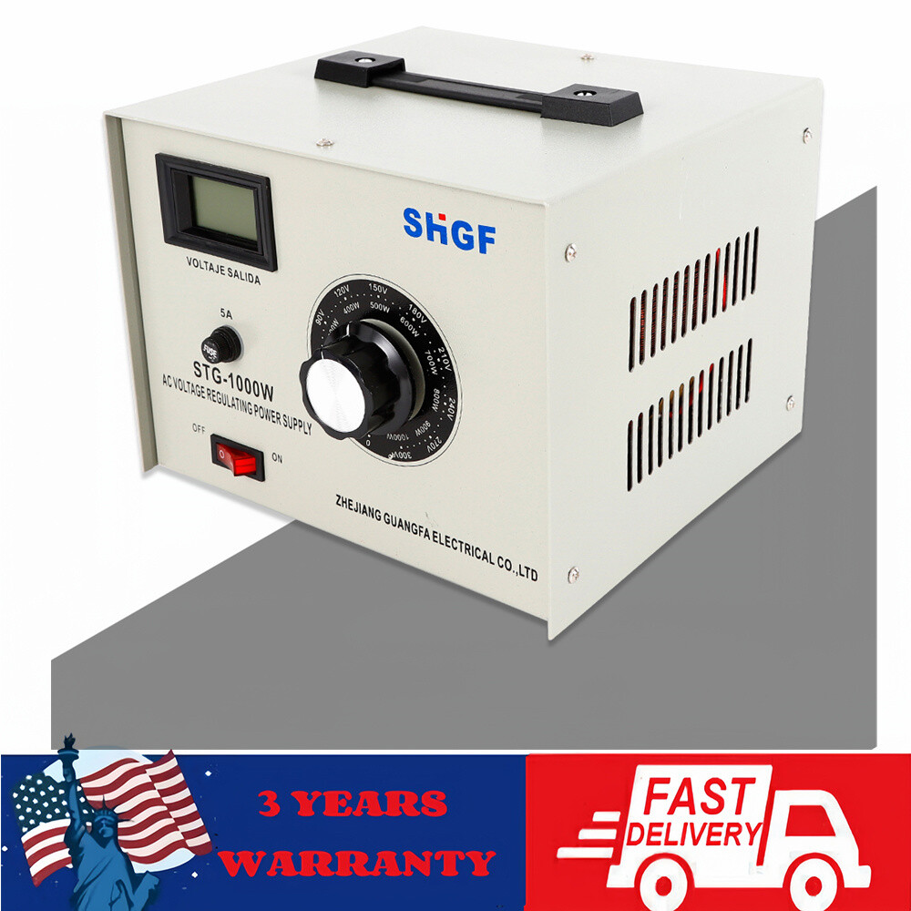 1000W 0-300V Variac Auto Transformer AC Variable Voltage Regulator Metered USA