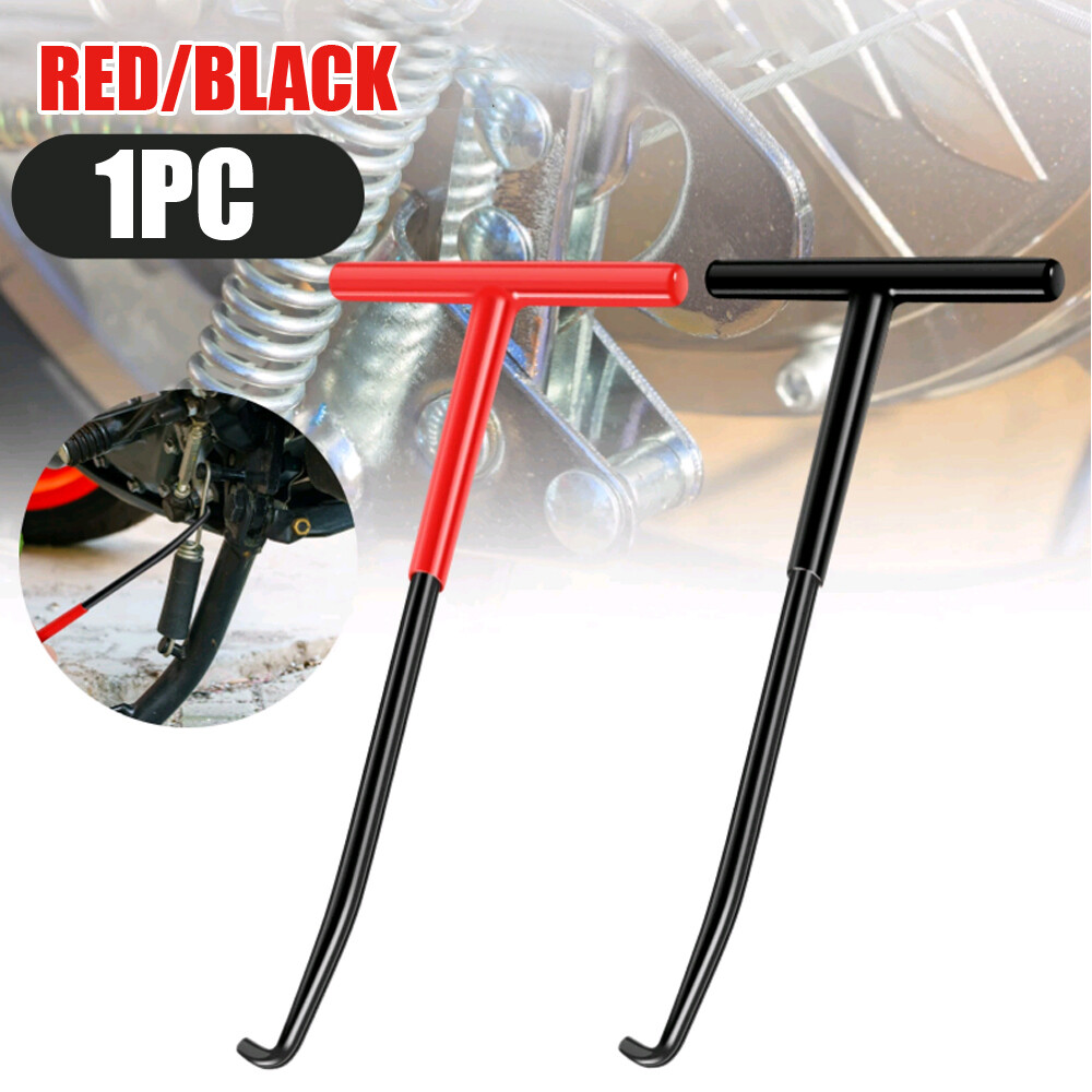 Motorcycle Exhaust Pipe Spring Puller T-Shaped Handle Hook Tool Stainless Steel