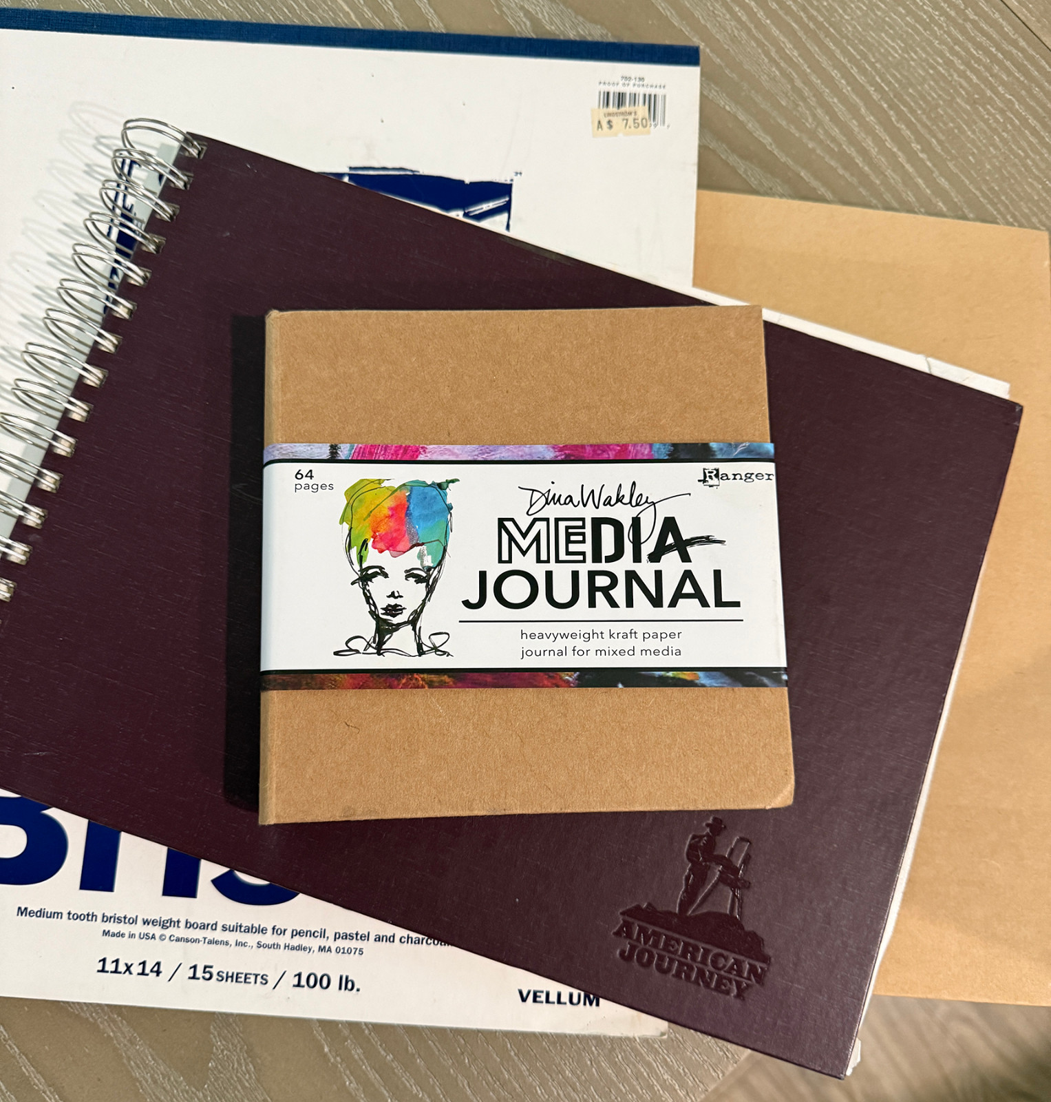 Art Drawing Pads, Bristol, Sketch Books, Mix Media Journal, Tracing - Lot of 5