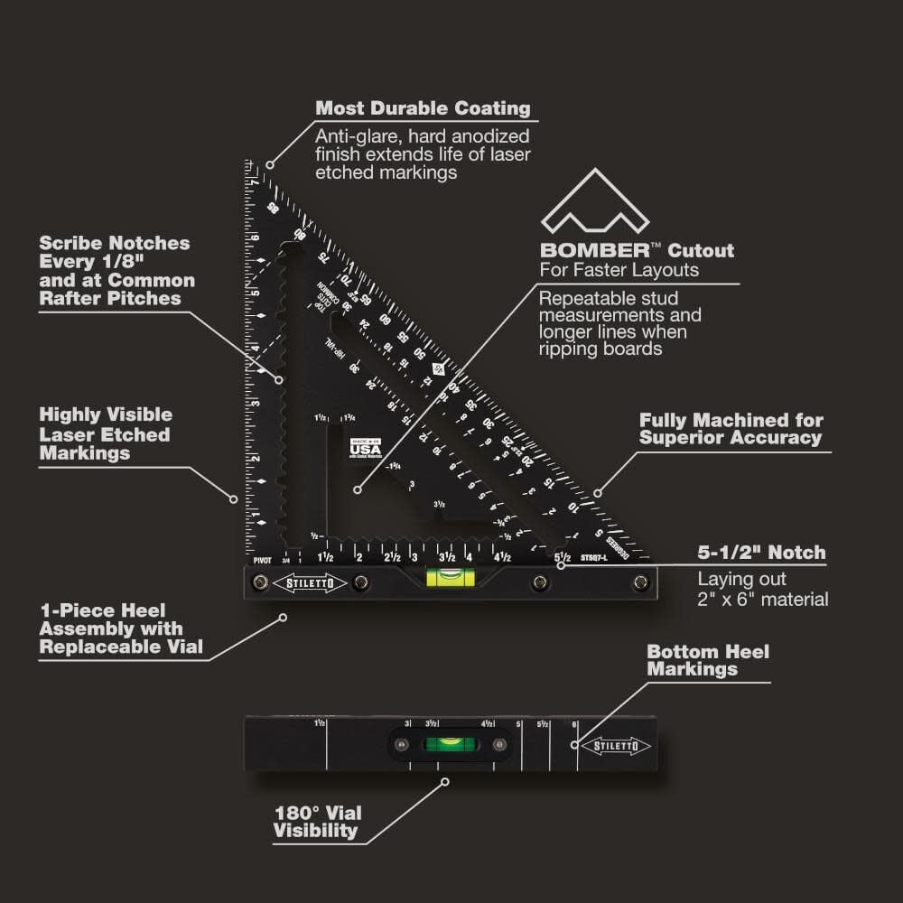 Stiletto 7 In Carpenter Square With Level