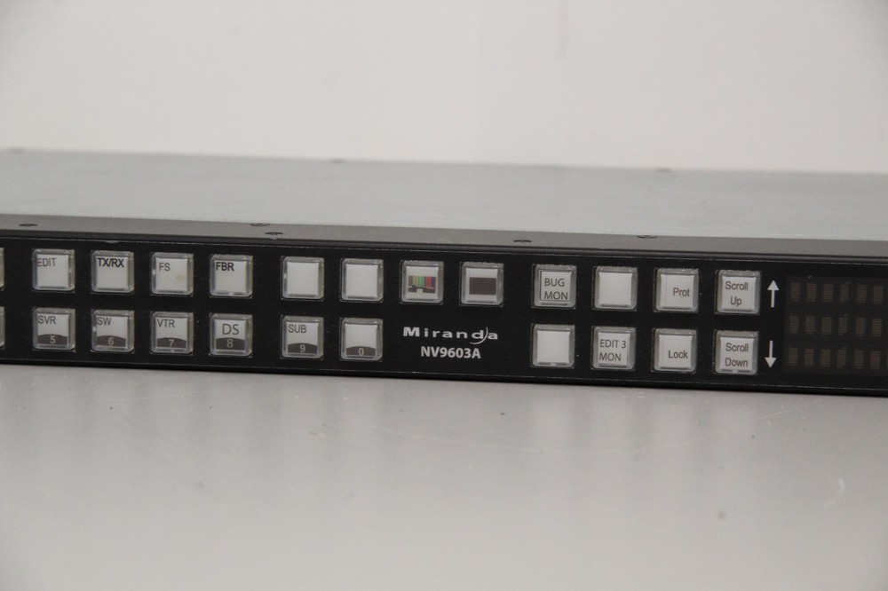 Miranda Nvision Rack Mount Router Control Panel NV9603A