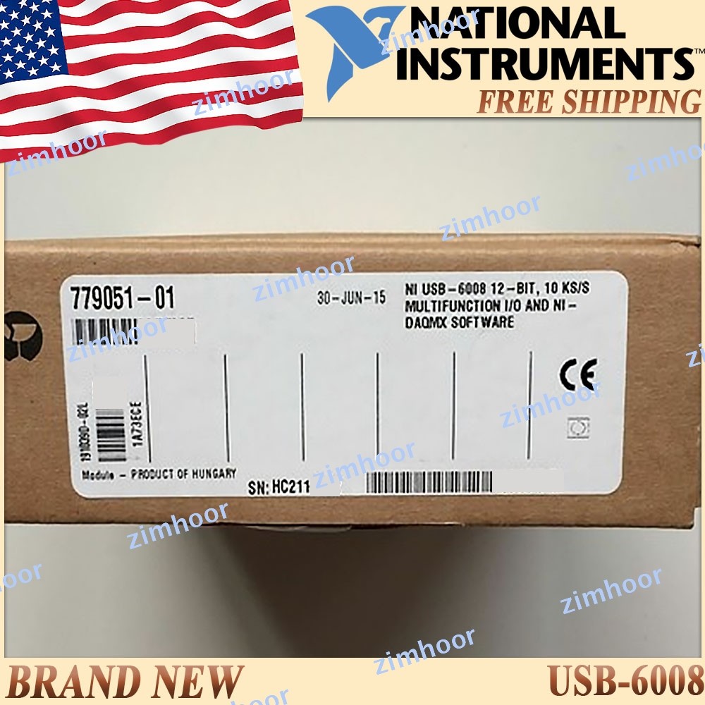 National Instruments USB-6008 Data Acquisition Card NI DAQ Multifunction USstock