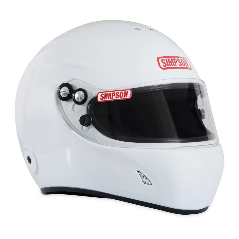 Simpson Racing 7870021 SA2020 Devil Ray 3.0 Racing Helmet - White - Medium