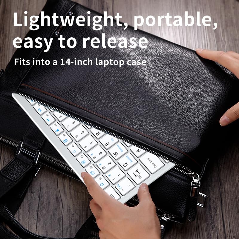 Wireless Bluetooth Rechargeable Keyboard and Mouse Combo. Rechargeable Dual-M...