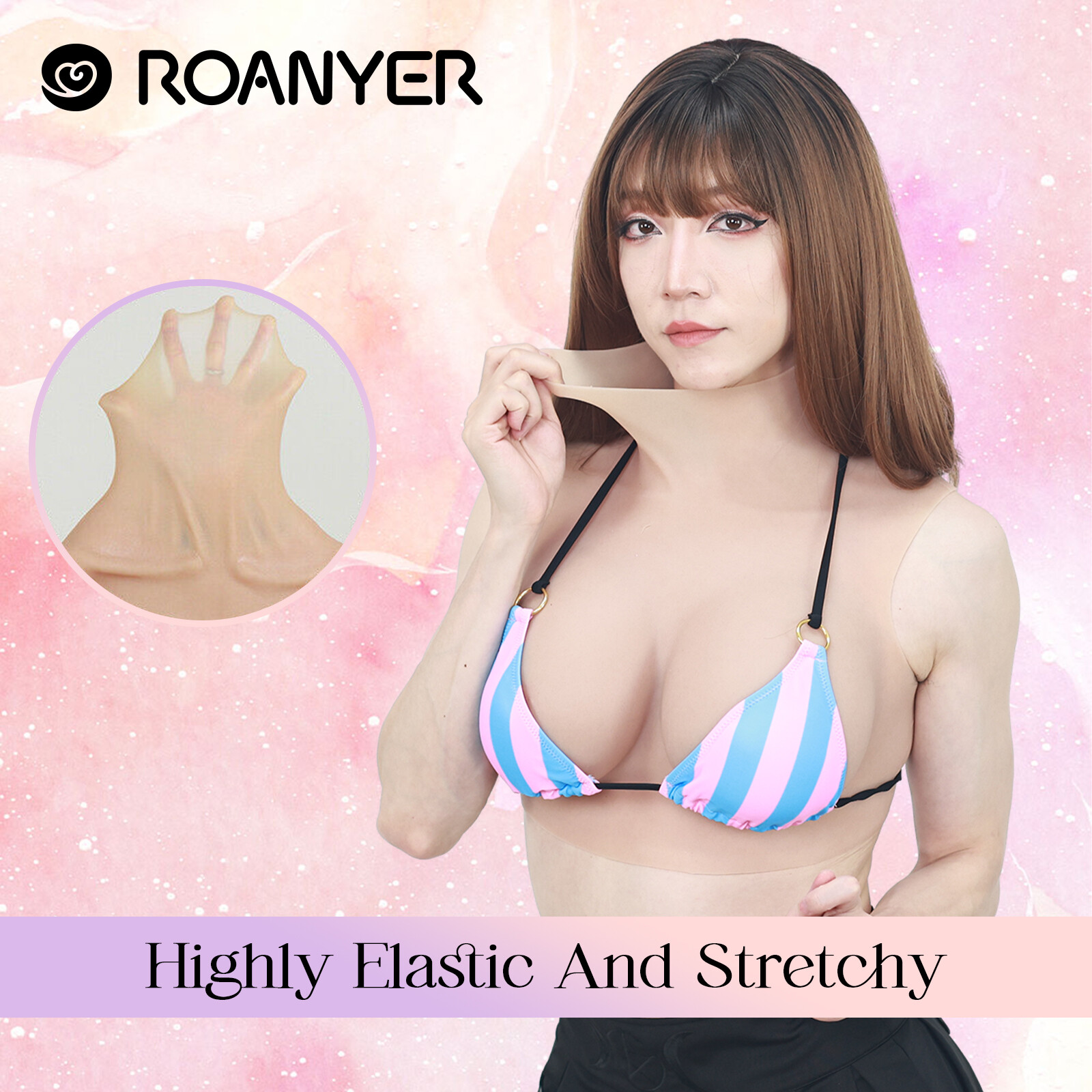 Roanyer E Cup realistic Breast Forms Silicone huge Boobs For Crossdresser