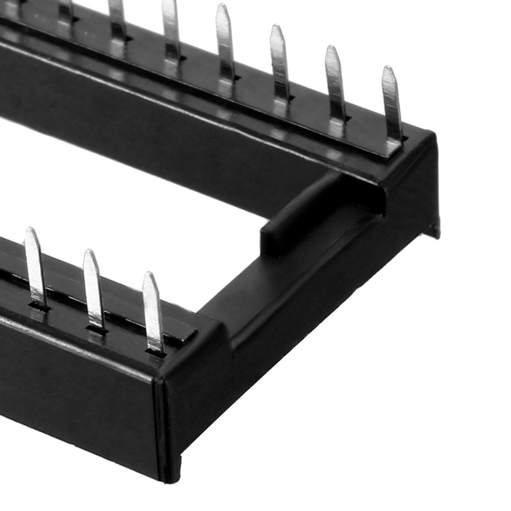 25PACK 2 Row 24 Flat Pins Soldering DIP IC Chip Socket Adaptor