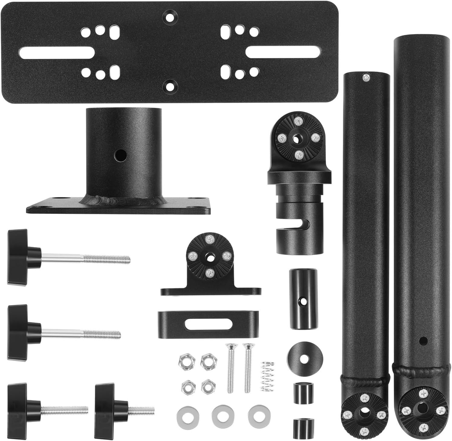 Heavy Duty Aluminum Chartplotter Mount 18"-24" Adjustable 350° Swivel MM-001-BL
