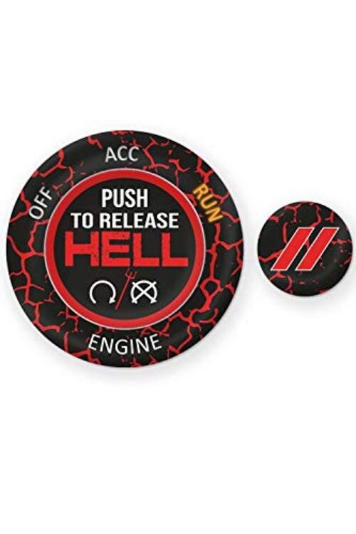 Push Start Button Cover for Dodge Challenger Charger Durango Ruby Red