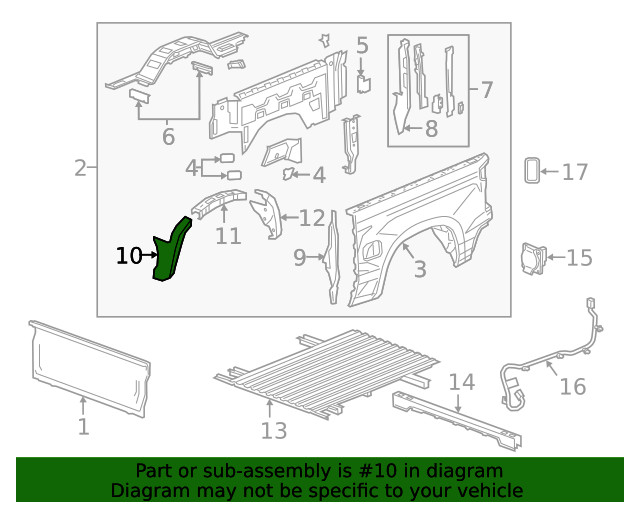 Genuine GM Wheelhouse Panel 84675330