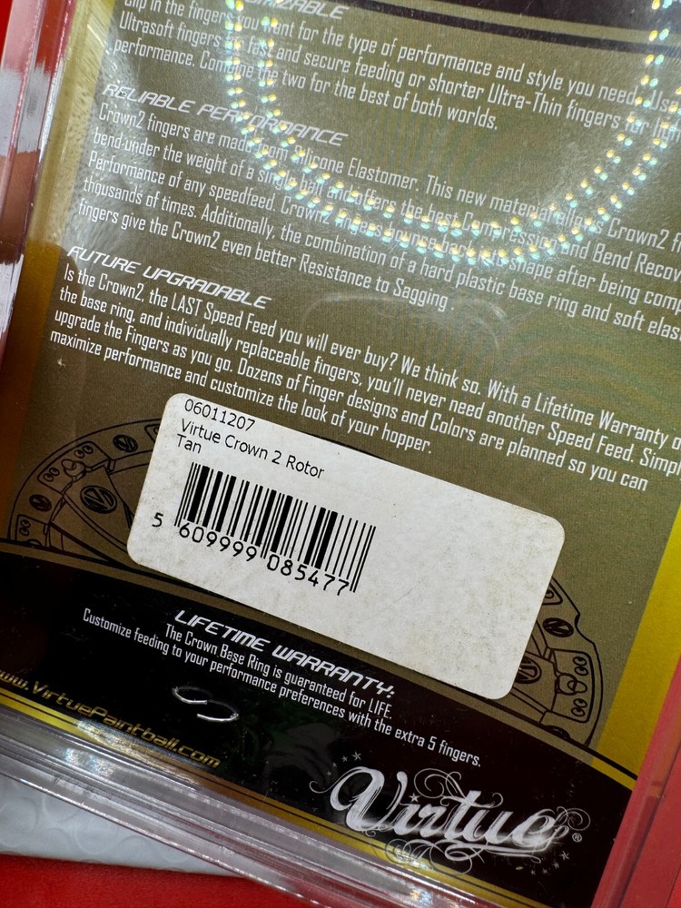 Virtue Crown Speed Feed Rotor  NOS-Tan