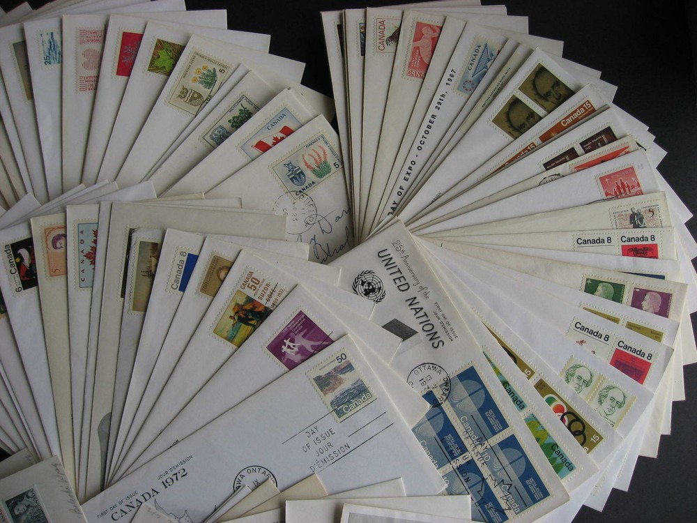 Canada private cachet 150 FDC mixture (duplicates, mixed cond) check them out!
