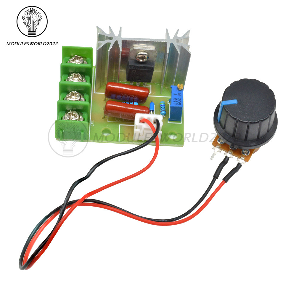 2000W High Power Voltage Regulator Switch Motor Speed Controller Module 50-220V