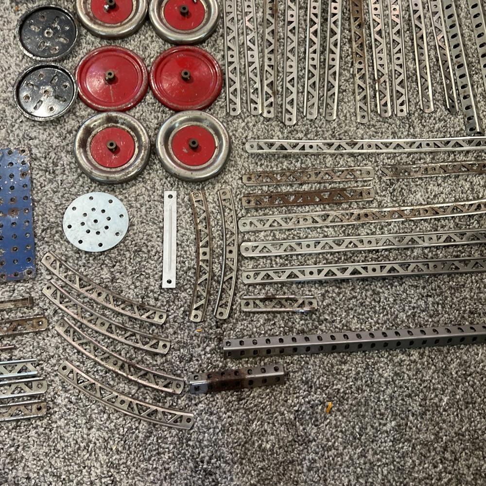 1930's A C Gilbert Erector Set With Manual