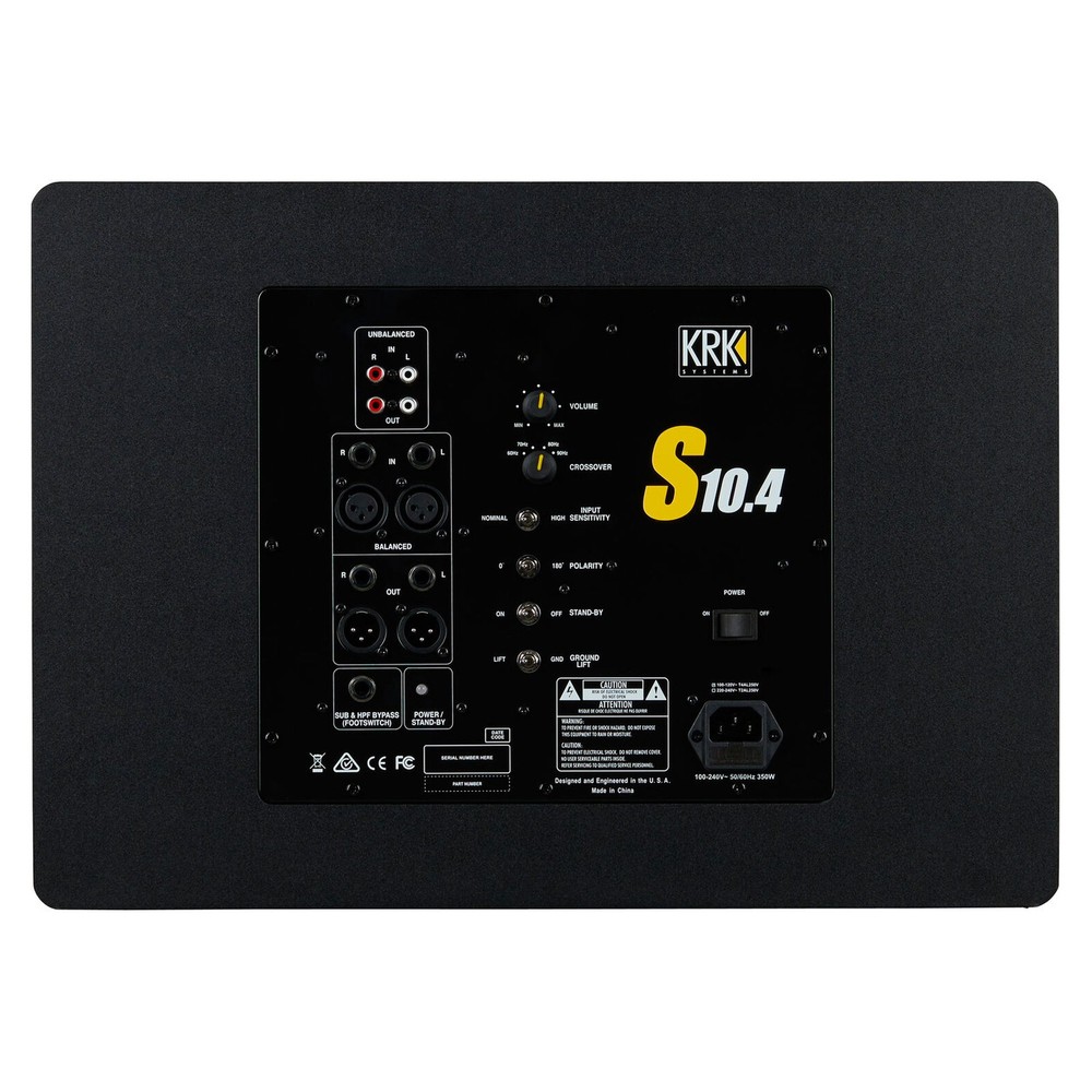KRK S10.4 Powered Studio Subwoofer (10")