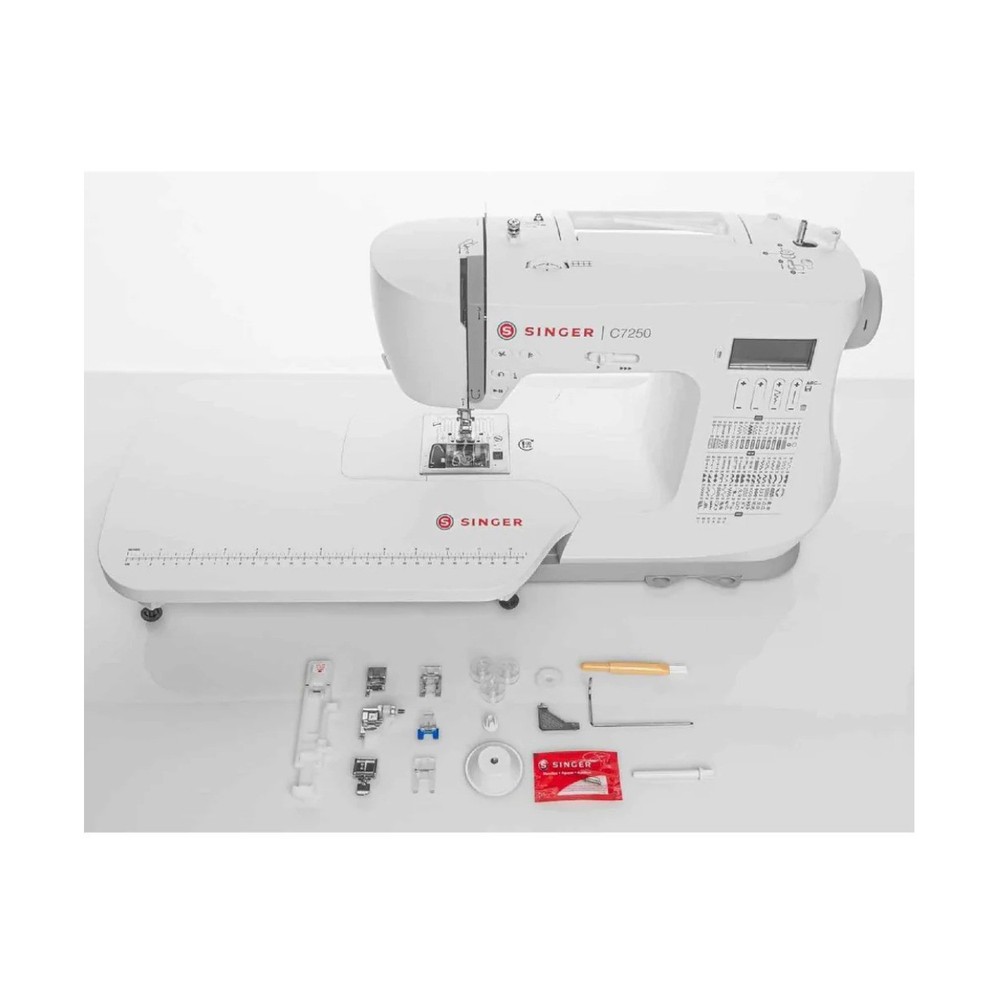 Singer C7250 200-Stitch Computerized Sewing Machine with Extension Table