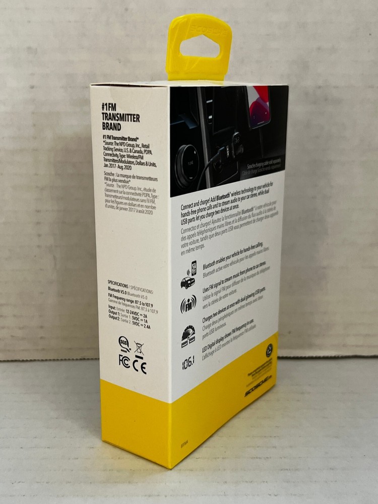 Scosche BTFreq Wireless Bluetooth Hands-Free Car Kit BTFM4