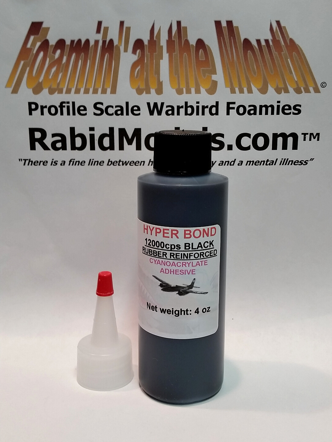 PICK SIZE - THICKER BLACK RUBBER-TOUGHENED CA SUPER GLUE Cyanoacrylate Adhesive