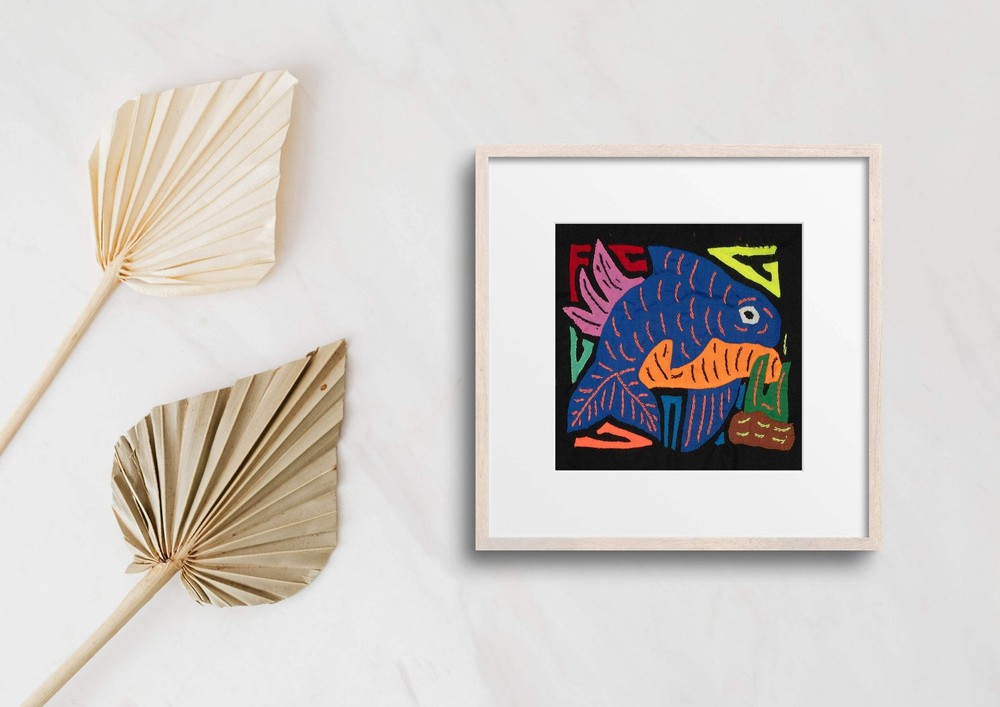 Multi-Color Ocean Fish Blue And Orange Molita